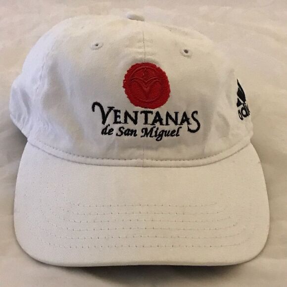 Adidas Ventanas de San Miguel White Black & Red Baseball Hat - Picture 2 of 13